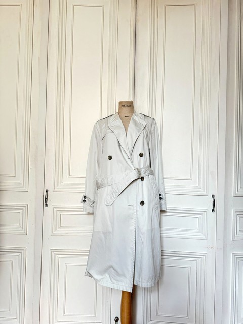 Martin Margiela SS 2002 Fusion Blanc de Meudon Trench Coat Size IT 40 / S to M