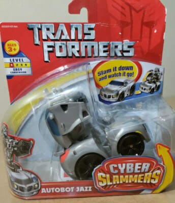 Transformers Action Figure Movie Cyber Slammers Autobot Jazz 4-5 inch