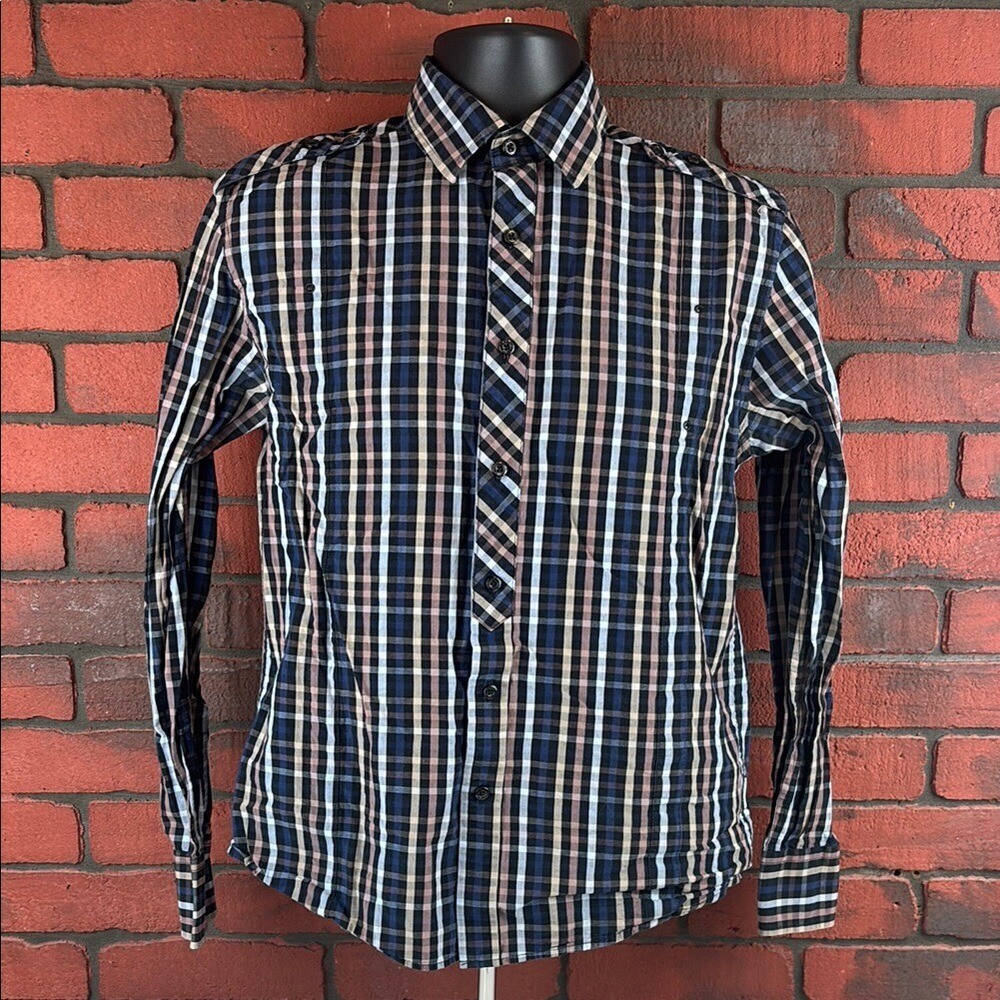 Five Four Women's Small Checkered Button-Down Shi… - image 1