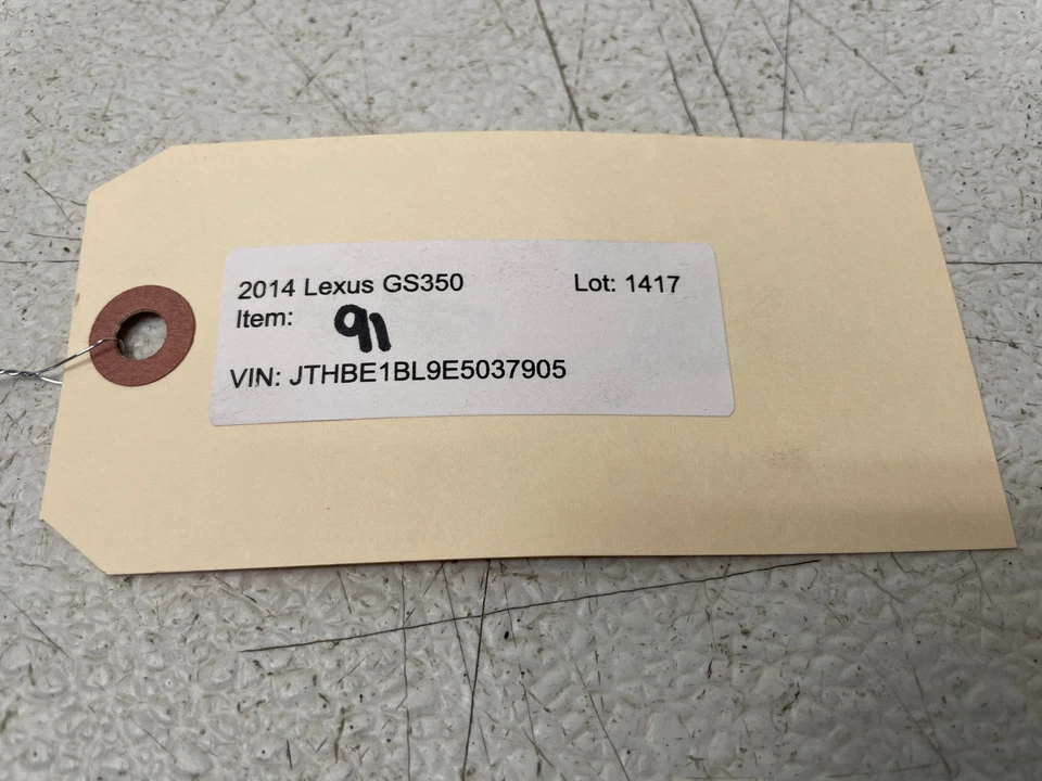 13 14 15 Lexus GS350 GS450h Rear Trunk Floor Cargo Mat Carpet 1417 OEM - Image 4 of 4