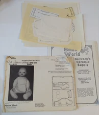 Byron Molds Little Bye-Lo Baby Doll body Pattern No. DP-10 1974 + old catalog