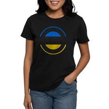 CafePress Peace Love Ukraine T Shirt Women's Cotton T-Shirt 906076358