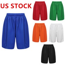 Boys Sport Athletic Shorts Basketball Football Shorts Quick Dry Biker Shorts