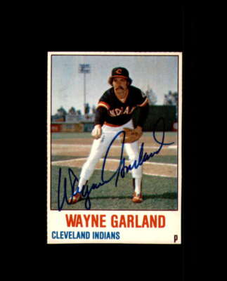 Wayne Garland Signed 1978 Hostess Cleveland Autographed