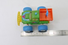 VINTAGE 90'S FRICTION POWERED 6" TOY SPACE MONSTER TRUCK RAINBOW RALLY JEEP