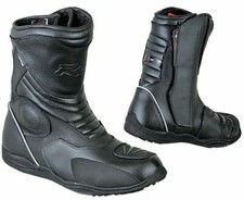 Stivale Scarpa Moto Custom Touring Sport Impermeabili Pelle Scooter Enduro 3M 