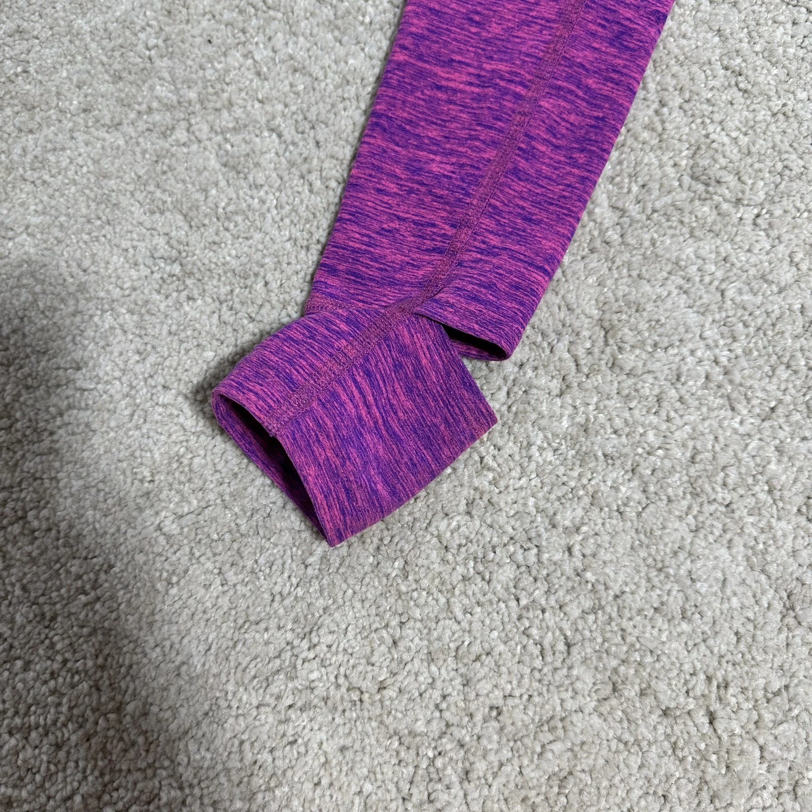beyond-yoga high waisted stretch slit heel heathered leggings