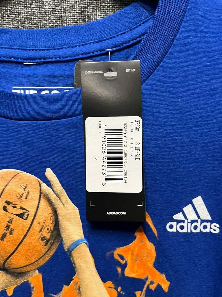 Adidas Go To Tee Stephen Curry Blue Medium TD023 GG 06 | eBay