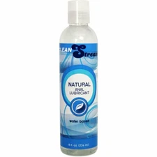 Cleanstream Natural Personal Water Based Anal Lube Lubricant Gel 8 Oz