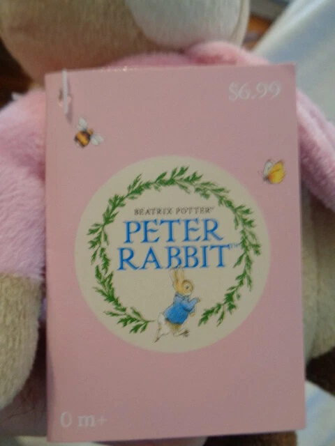 Peter Rabbit blue & Flopsy Bunny pink plush 2017 Kids Preferred Beatrix Potter - Image 4 of 4