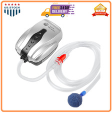 AquaMiracle Aquarium Air Pump Fish Tank Bubbler Aerator, All-in-One Grey