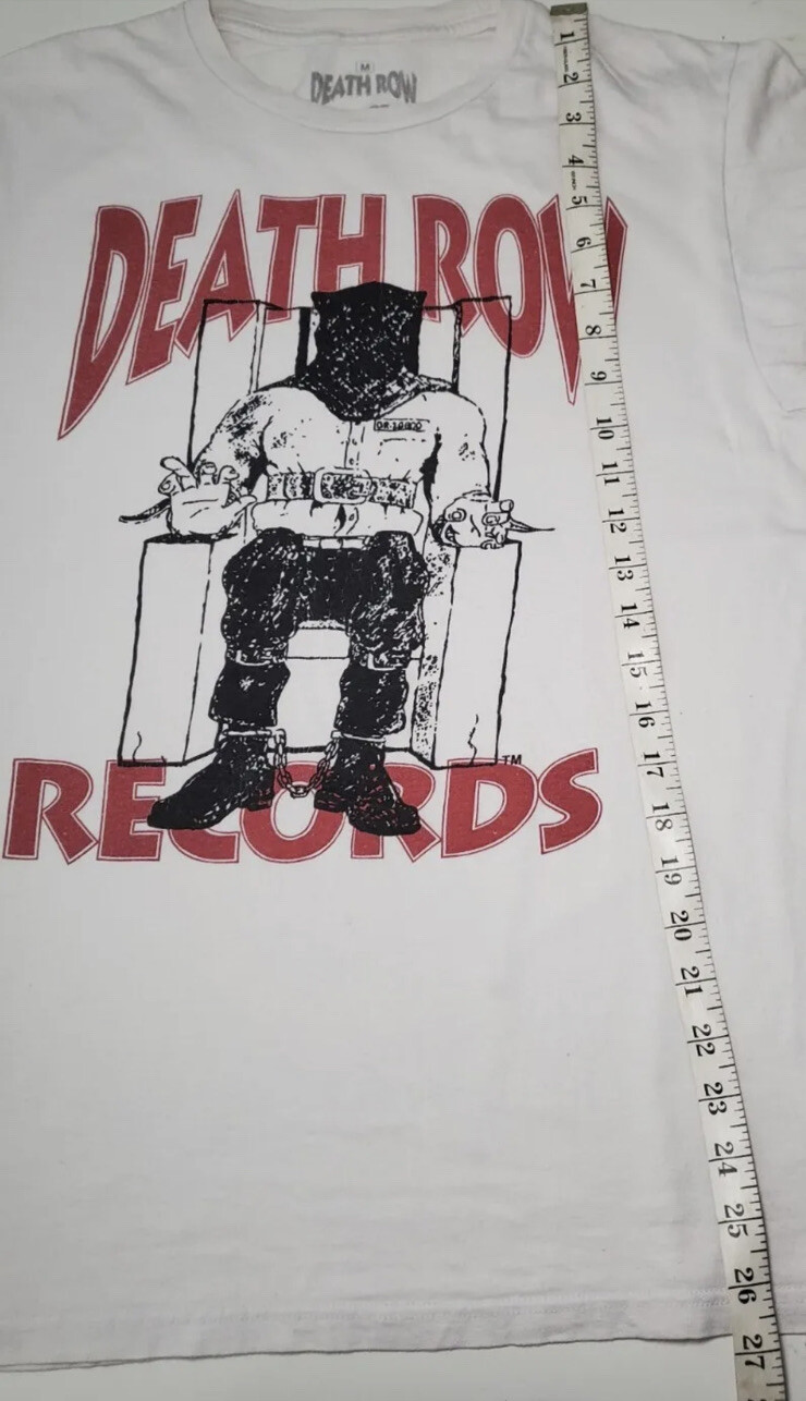 FILA Camicia da uomo ufficiale Death Row Records taglia media look vintage manica corta