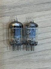 GE 5654 TUBES WHITE LABEL PAIR