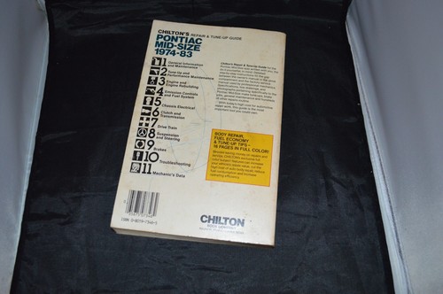 chiltons pontiac mid size 1974-1983 #7346 free shipping F1 - Bild 3 von 3