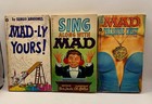 3 Vintage Mad Books: Mad-ly Yours, Sing Along with Mad, Mad Treasure Chest