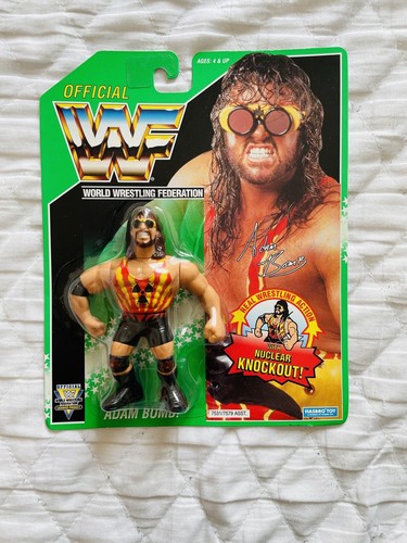 WWF Hasbro MOC Series 11 Green Card Adam Bomb wres...