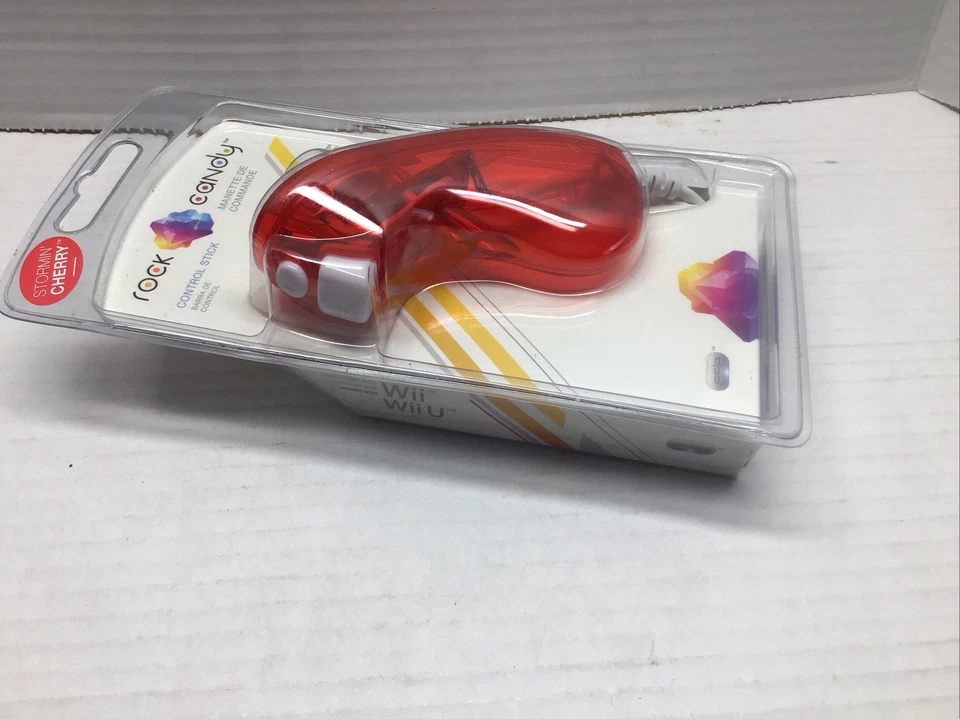 NEW! Rock Candy Clear Red Nunchuk for Nintendo Wii & Wii U - Storming Cherry - Image 3 of 4