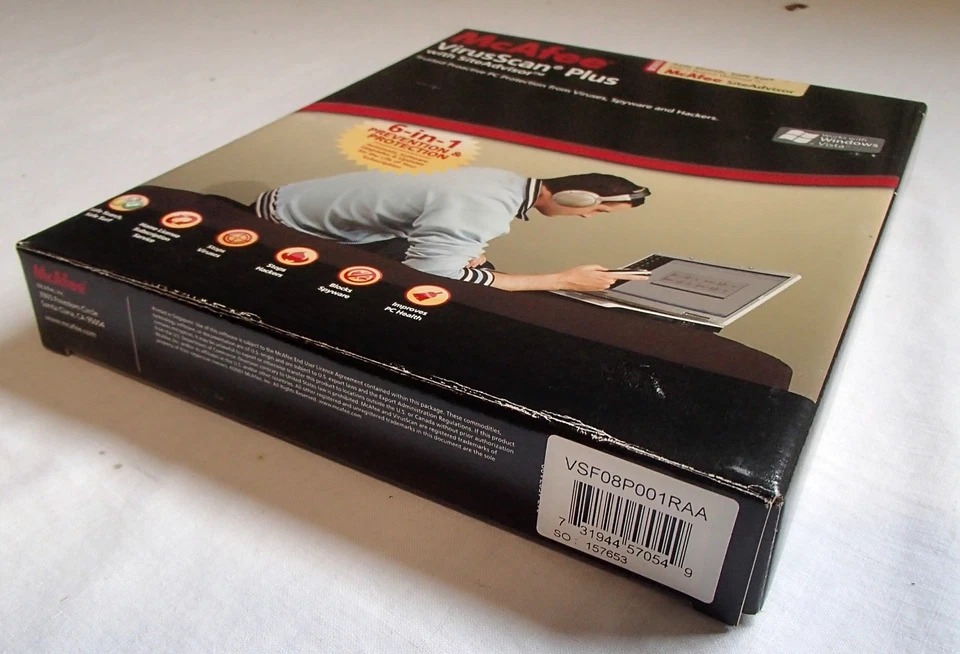 McAfee Virus Scan Plus Site Advisor CD for Windows 2007 Vintage Software - Image 3 of 4