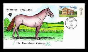 2636 29c Stamp (1992) KENTUCKY STATE 200 FDC HD/HP - JULIAN PUGH - USPS SINGLE