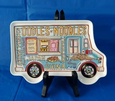 Munch by Godinger Food Truck Snack Plate - Novelty Ceramic Vehicle-Shaped Dish