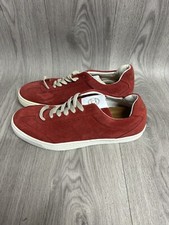 Image of Women’s Dune London Tangelo Red Suede Trainers UK Size 7 Brand New
