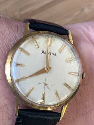 Vintage Helvetia Sub Second Manual Wind Mens Watch original condition H71 C1960