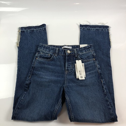 zara womens straight long leg split 