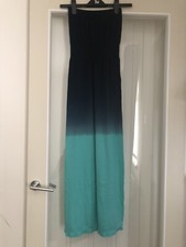 BNWT Ladies Blue Bandeau Style Maxi Dress by Atmosphere At Primark (Size S)