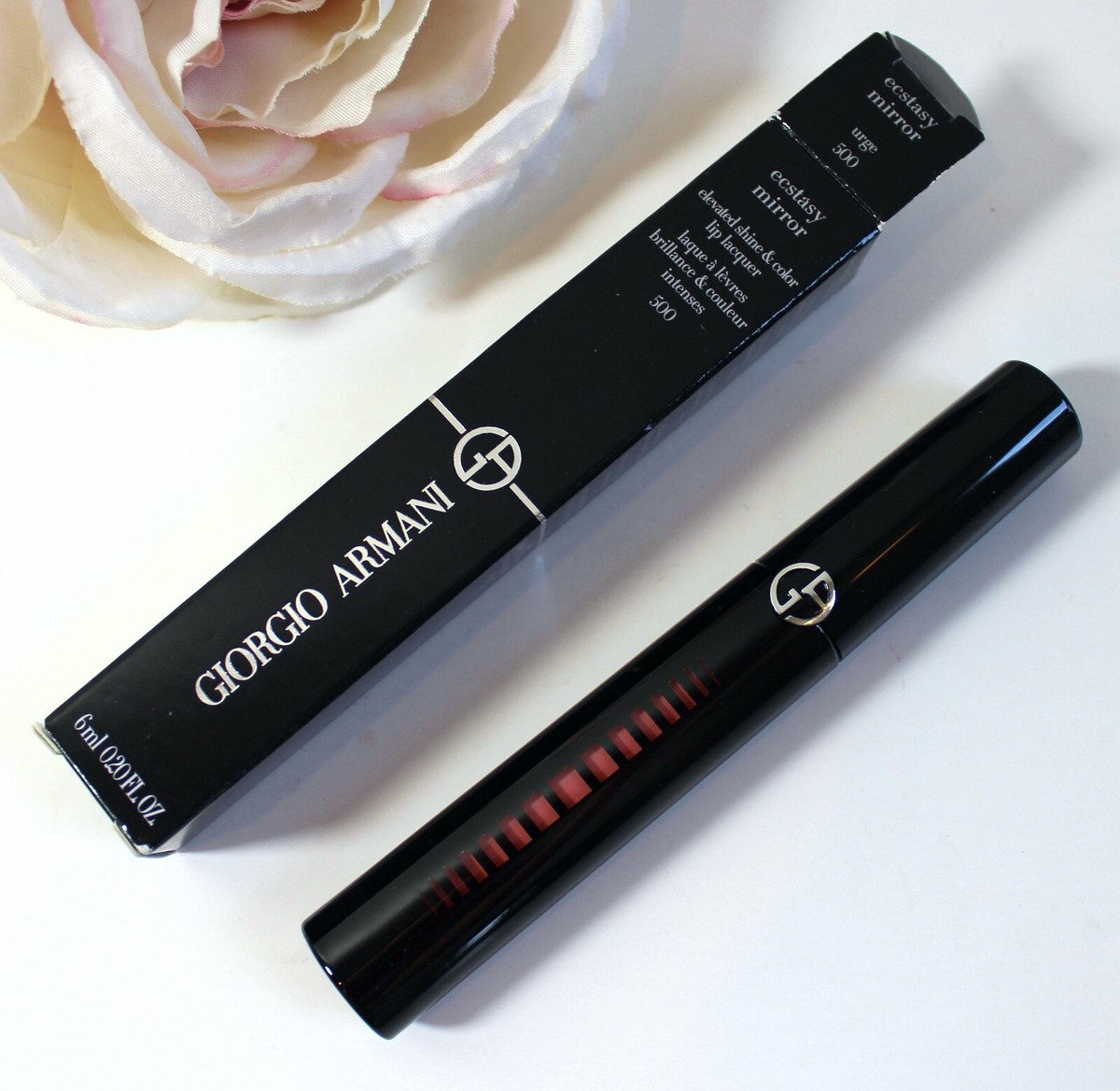 Giorgio Armani ECSTASY MIRROR Lip Lacquer 500 URGE FULL SIZE