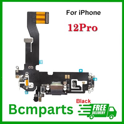 Für Apple iPhone 12/12 Pro Ersatz Ladebuchse Flex Schwarz UK Ware