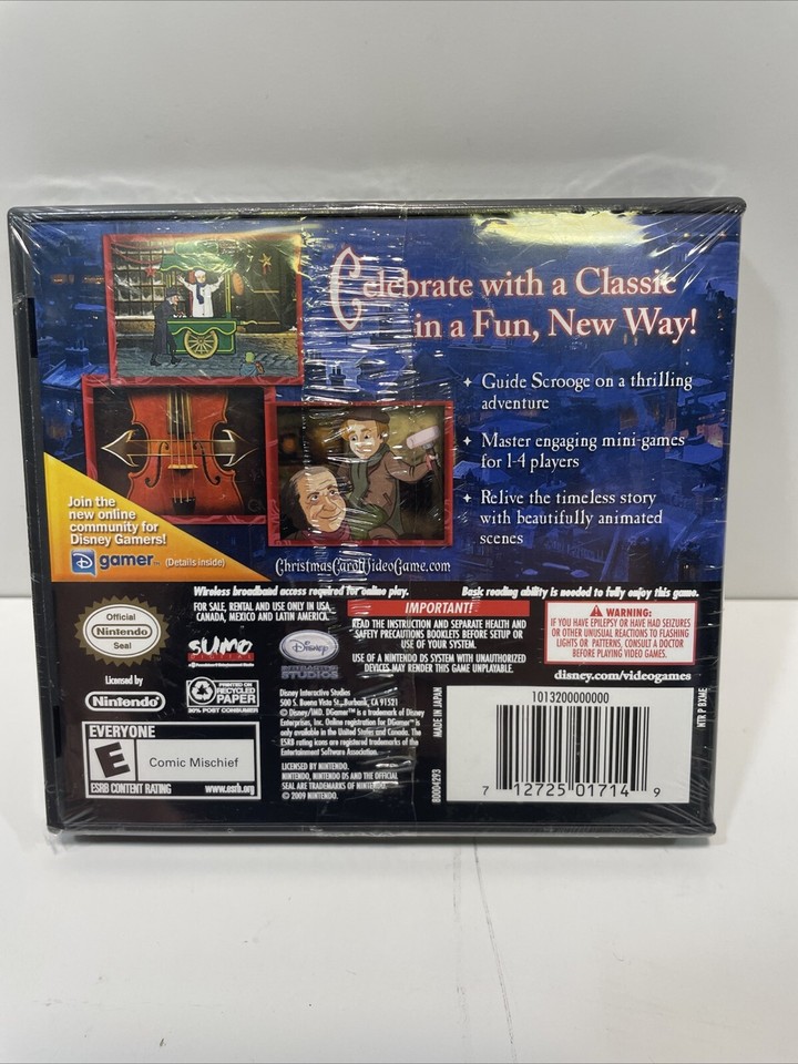 Nintendo DS Disney's A Christmas Carol BRAND NEW FACTORY SEALED