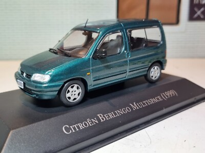 1:43 Citroen Berlingo M49 Model Multispace Van Green 1999 IXO Diecast Scale Car