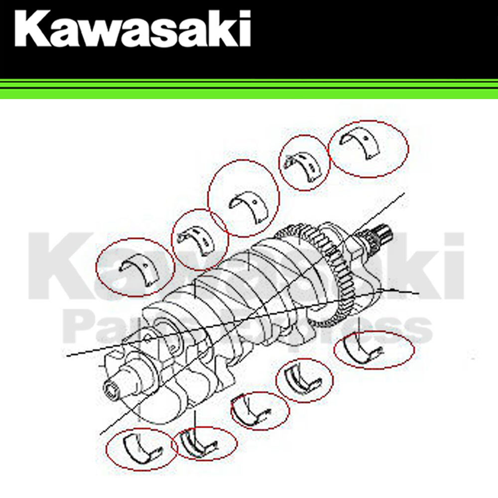 Genuine Kawasaki OEM Crankshaft Bearings Brown 92139-0034 Zx10r 