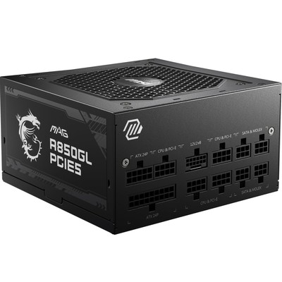 MAG A850GL PCIE5 Netzteil 850W 80 Plus Gold voll modular ATX 3.0 unterstützt ...
