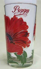 Poppy Peanut Butter Glass Glasses Drinking Kitchen Mauzy 28-2