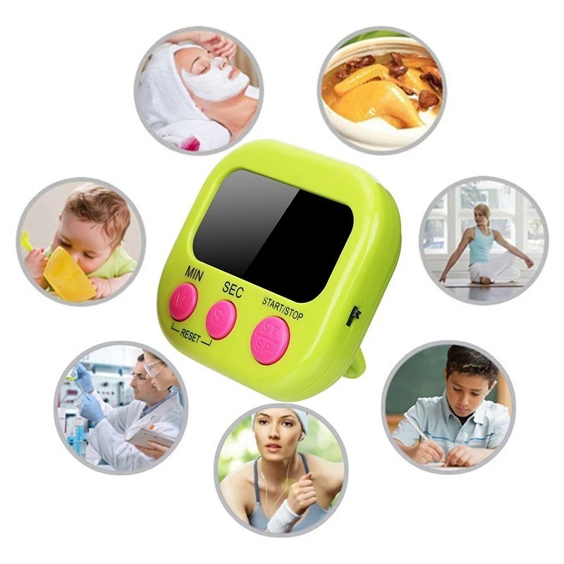 LED Counter Display Alarm Clock Manual Electronic Countdown Sports Magnetic Digi