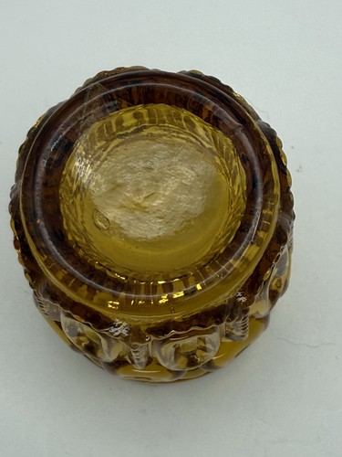 Vintage Mond & Sterne Honig Bernstein Schnapsglas Vintage Barware Rarität - Bild 14 von 21