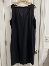 Tahari Black Career Sheath Dress - Size 14