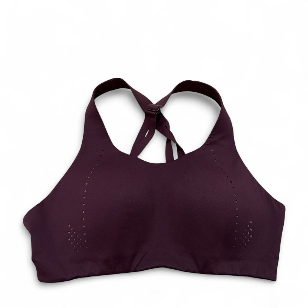EUC Lululemon Air High Support Sports Bra Plum Sz 36c Running , Cardio