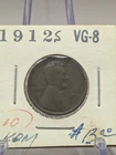 New Listing1912-S Lincoln Cent ~ VERY GOOD (VG)+ Condition ~ San Francisco Mint