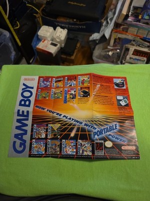 Now Your'e Playing With Portable Power Nintendo Game Boy 1991 Poster DMG-USA-3