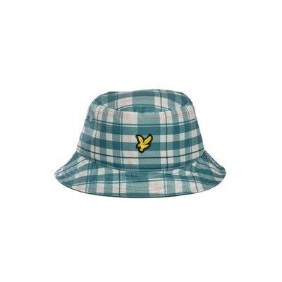 Lyle & Scott | HE2406A Fischerhut Tartan Kontrast Karo Baumwolltwill - Everglade