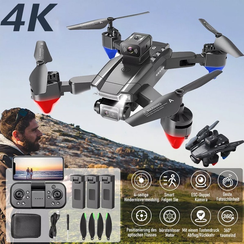Foldable Drone with Camera & Battery Kids RC Drone FPV Quadcopter for Beginners