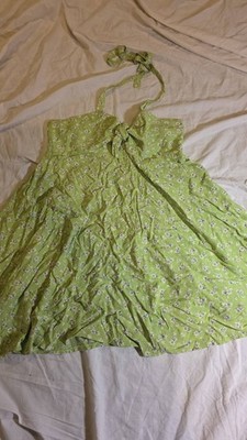 Süßes Vintage Benetton Sommer Neckholder Kleid Gr. 44