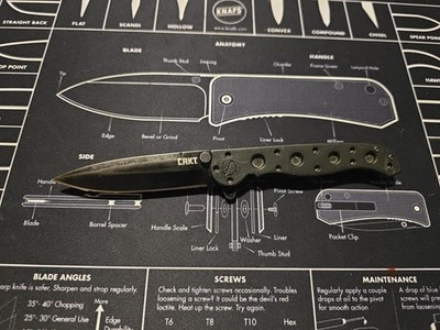 CRKT M16-01KZ Carson Design Liner Lock Spearpoint Folding Pocket Knife Flipper