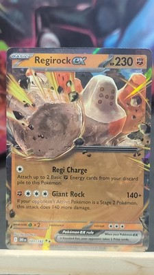 Regirock ex - 101/182 Holo DRI SV10: Destined Rivals Double Rare NM-MP