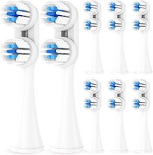 Medium Bristle Replacement Heads for Spinbrush Electric Toothbrush - 8 Pack