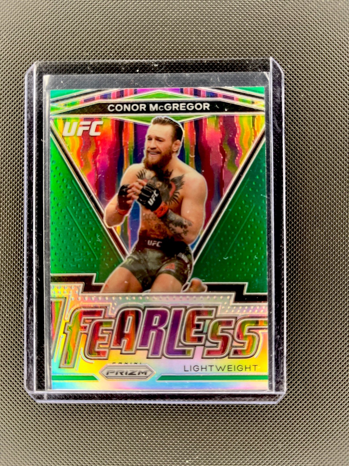 2021 Panini Prizm UFC - Fearless Conor McGregor #1 Green Prizm