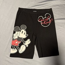 Girls Disney One Of A Kind Size Small 3-5 Black Mickey Mouse Shorts