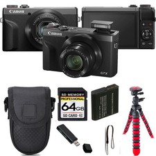Canon PowerShot G7 X Mark III Camera Graphite Tripod Case - 64GB Kit